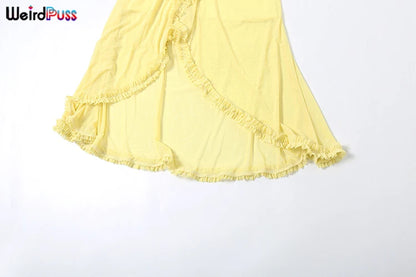 Ruffles Bandage Dress