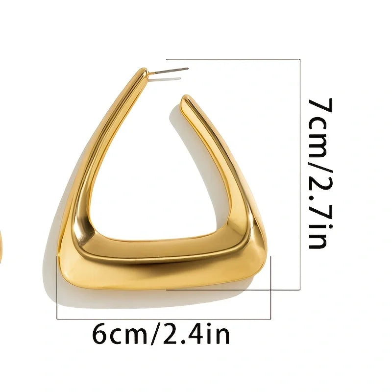 Geometric Hoop Earrings