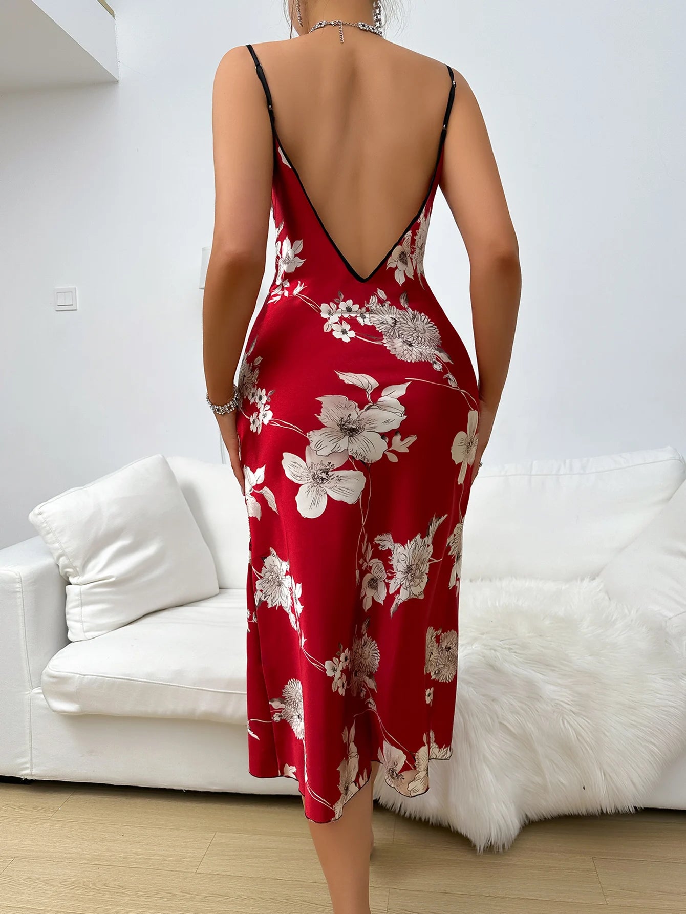 Floral Print Night Dress