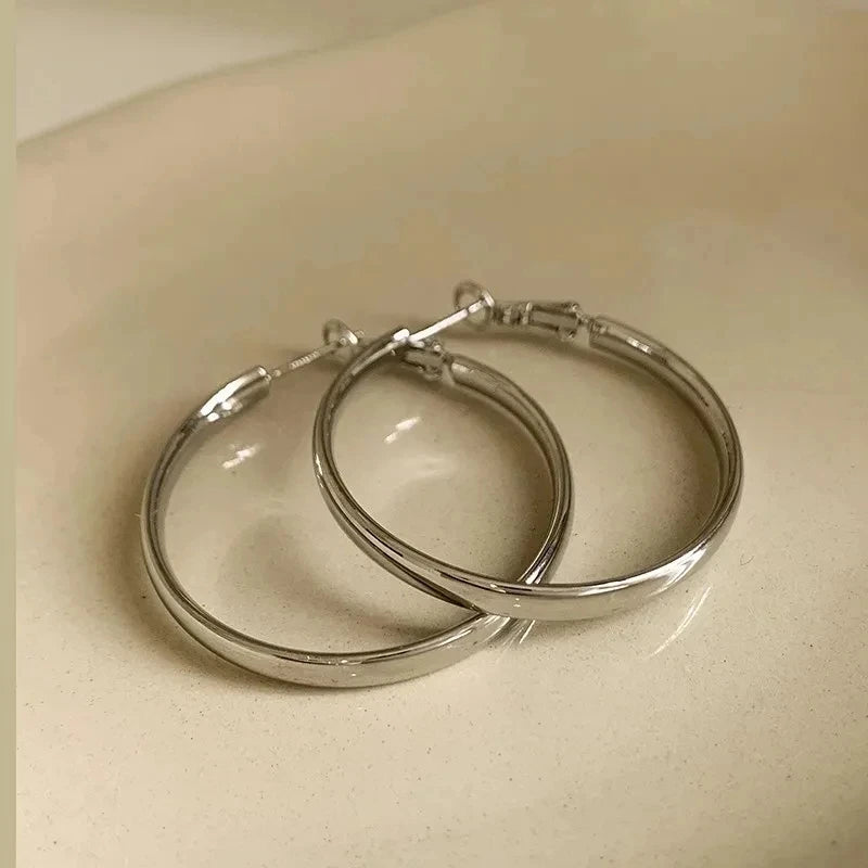 Punk Style Oversized Large Hoop Earrings
