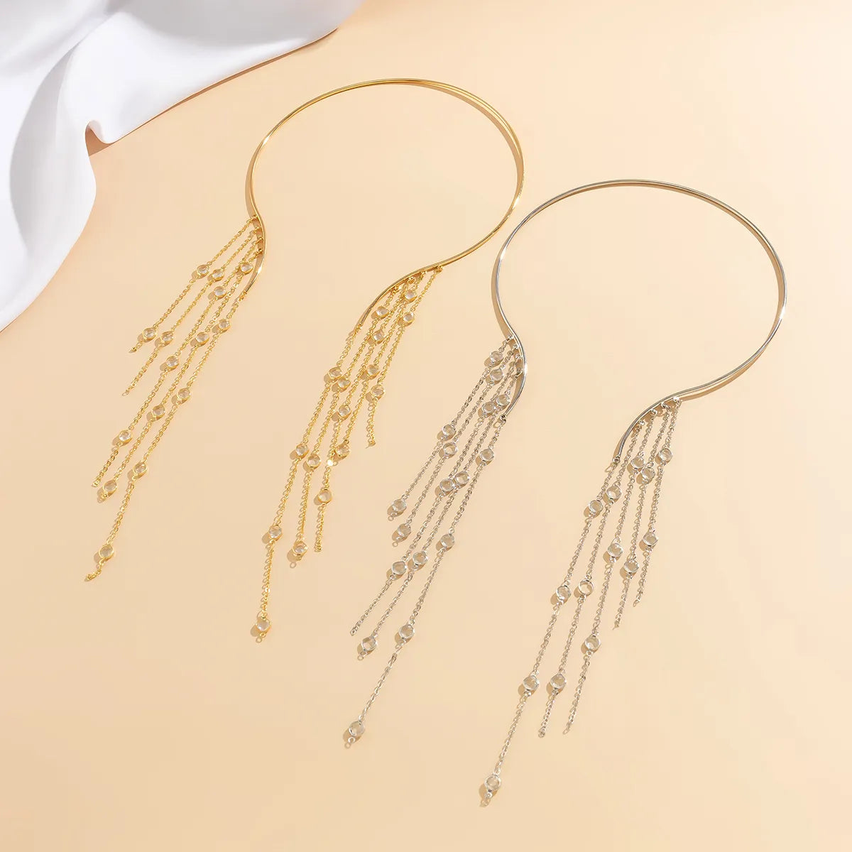 Long Tassel Open Torque Choker