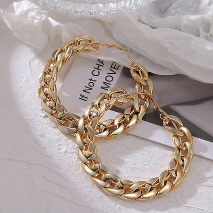 Punk Style Oversized Large Hoop Earrings