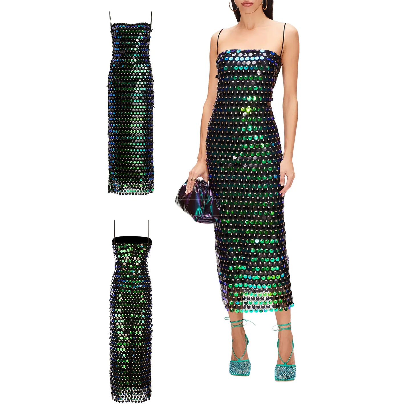 Midi Bodycon Sequin Dress