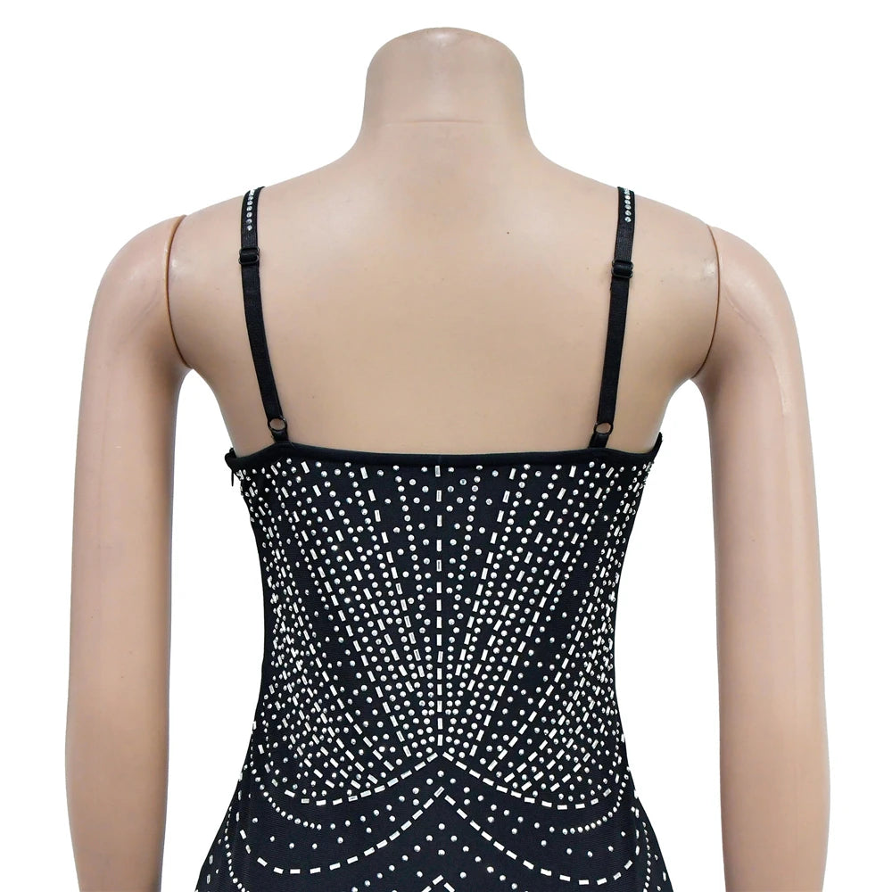 Sexy Rhinestone Bodycon Dress