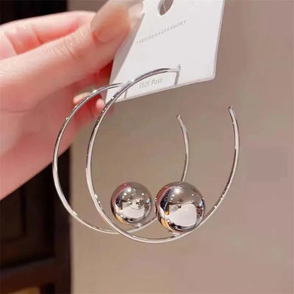 Big Circle Hoop Earrings