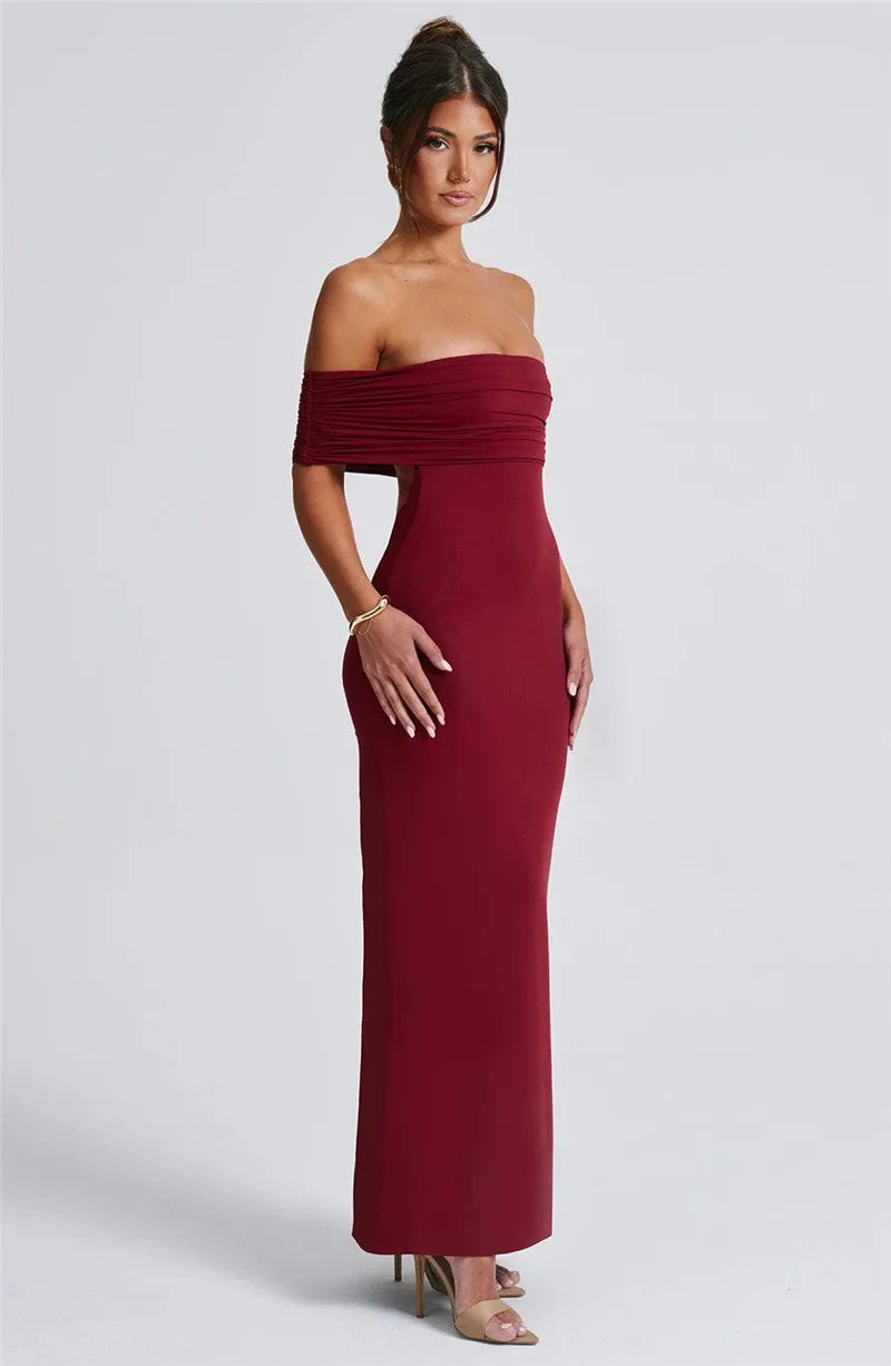 Strapless Backless Sexy Maxi Dress