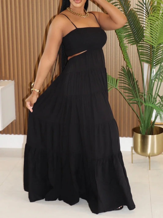 Backless Sleeveless Long Dress