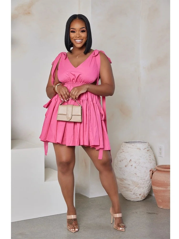 Bandage Backless Summer Dress