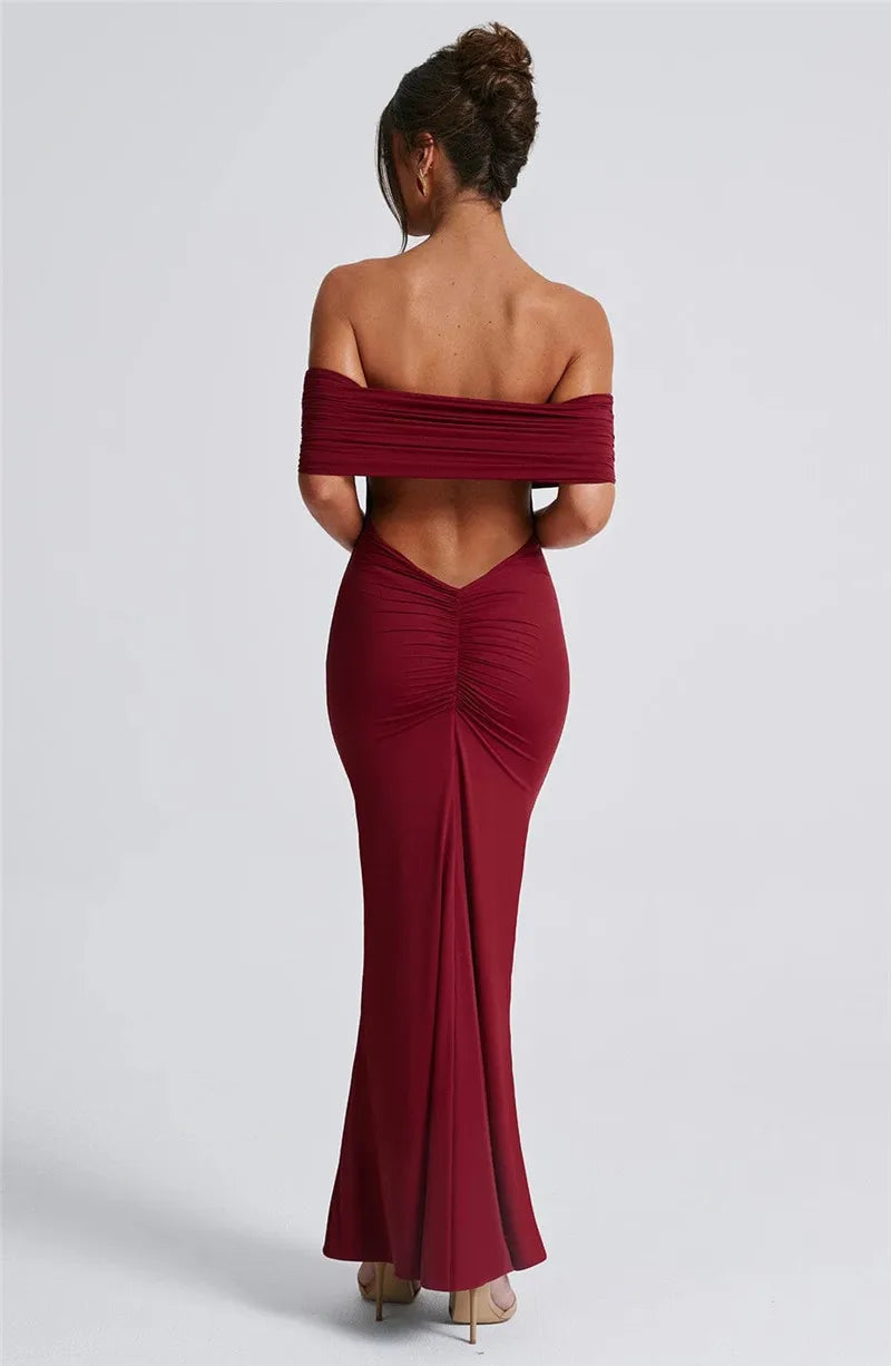 Strapless Backless Sexy Maxi Dress