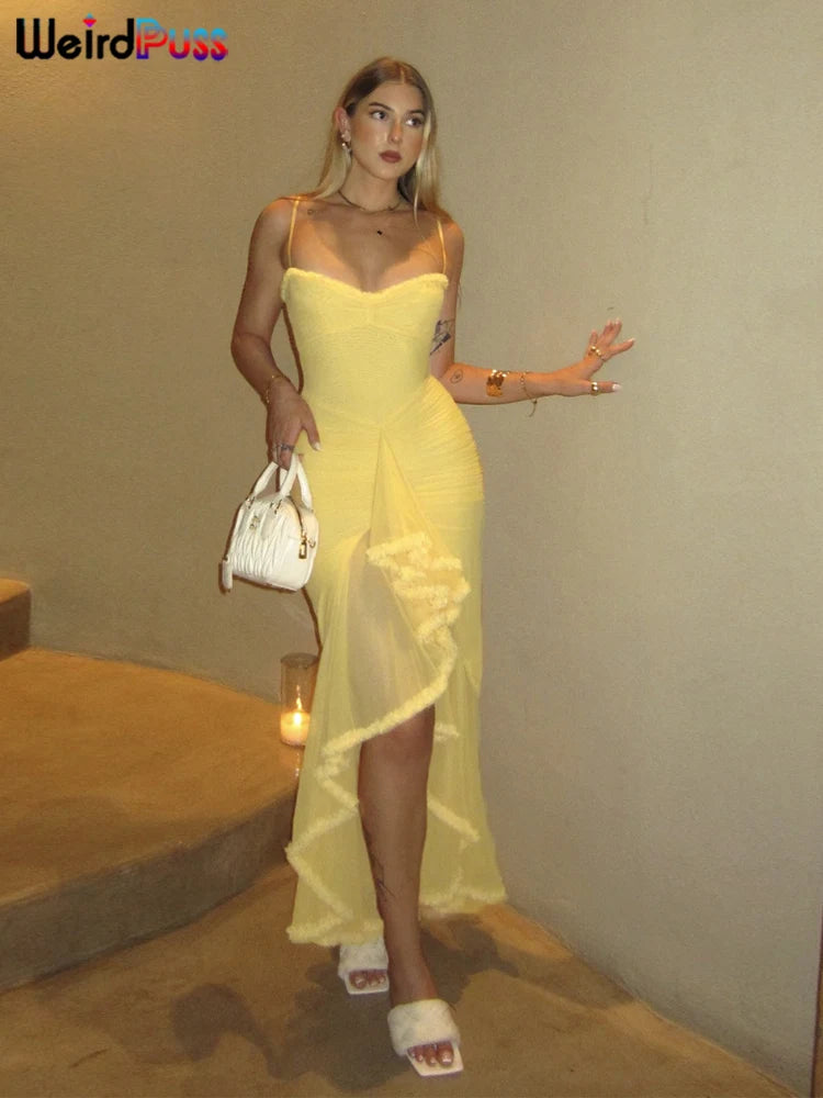 Ruffles Bandage Dress