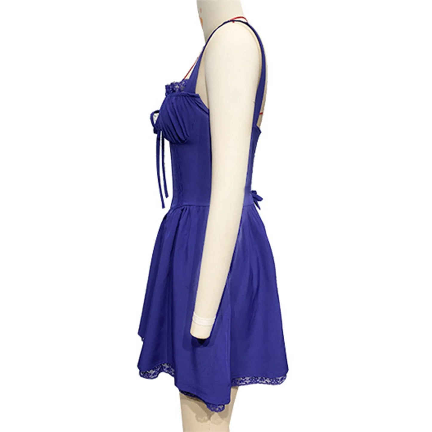 French Bow Spaghetti Strap Dress