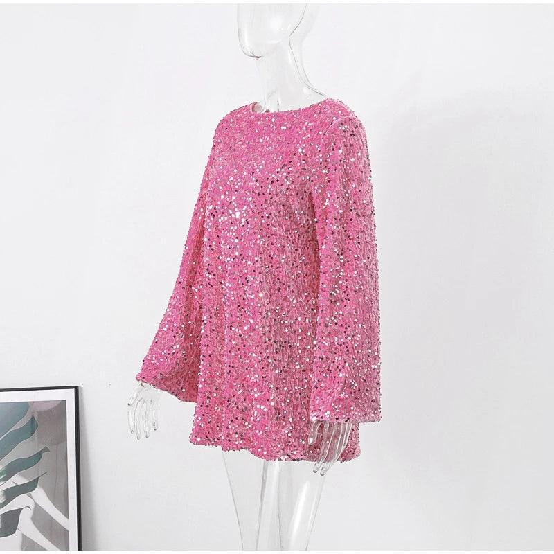 Shining Sequin Mini Dress