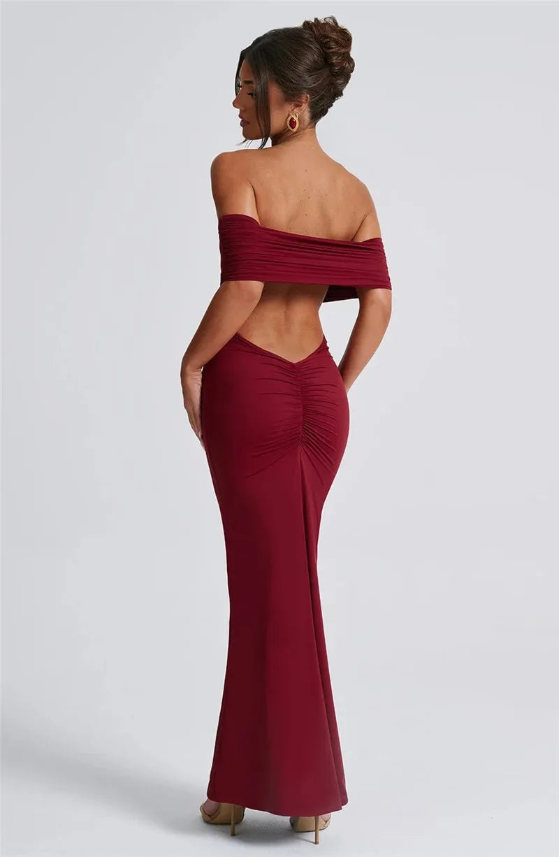 Strapless Backless Sexy Maxi Dress