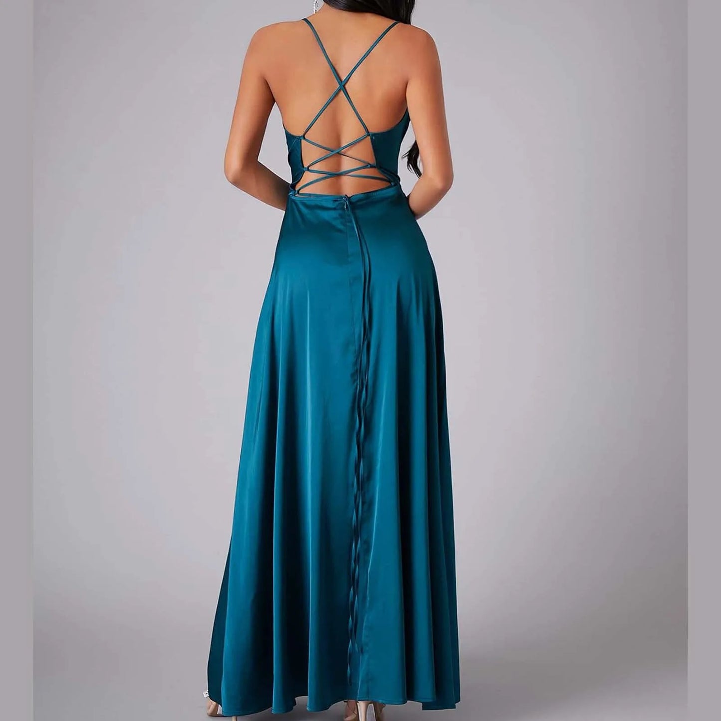 Tank Pleated Backless Dress