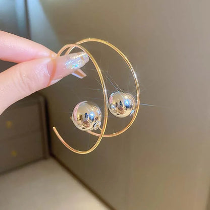 Big Circle Hoop Earrings