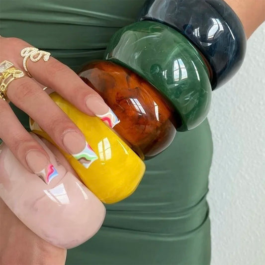 Vintage Resin Cuff Bangles