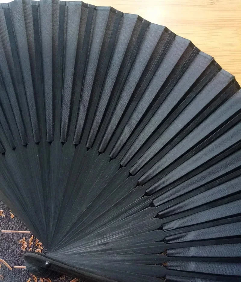 Black Vintage Hand Fan