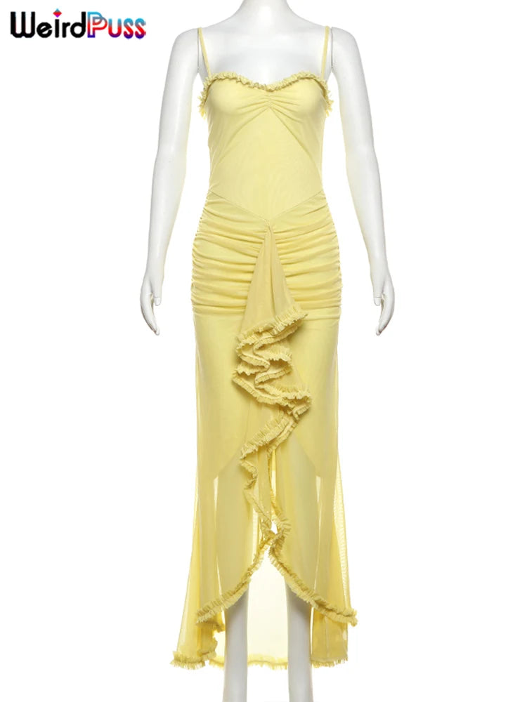 Ruffles Bandage Dress