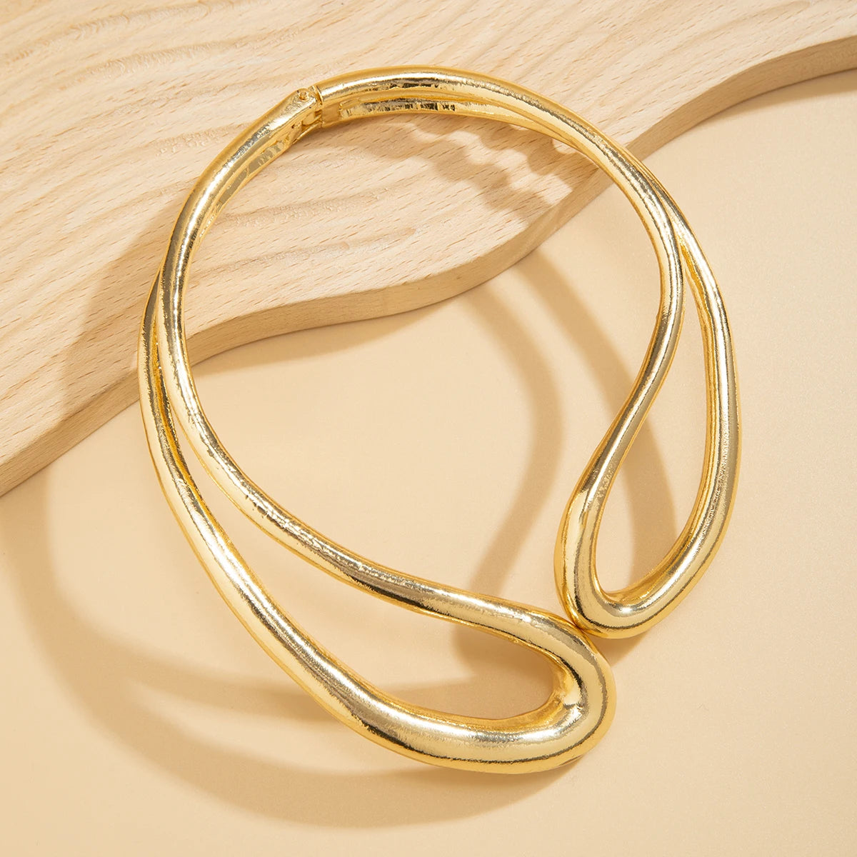 Big Open Torques Choker and Bracelet
