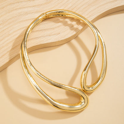 Big Open Torques Choker and Bracelet