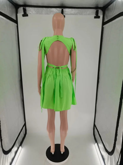 Bandage Backless Summer Dress