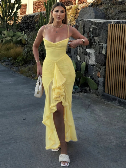 Ruffles Bandage Dress