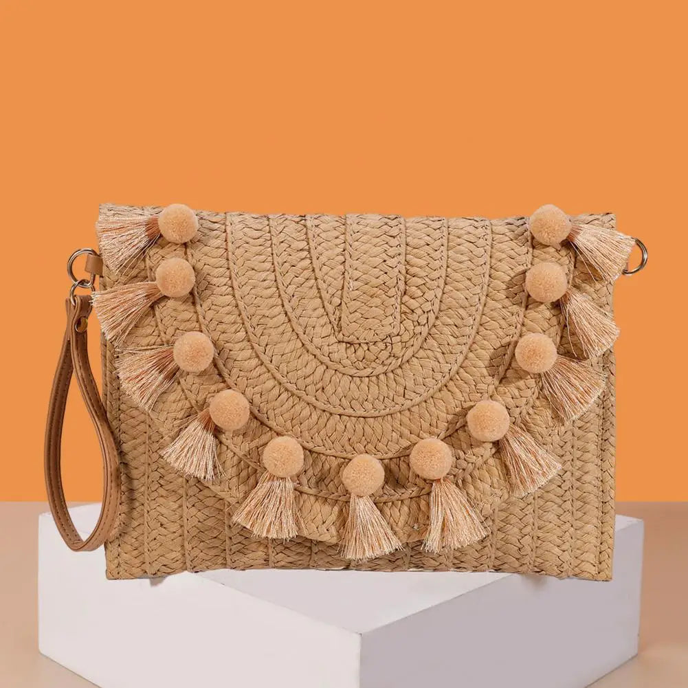 Straw Beach Envelop Bag