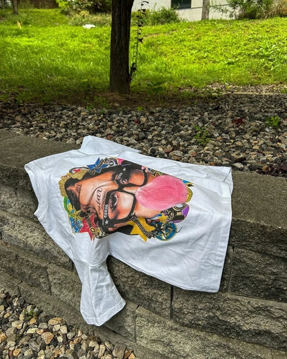 Cartoon Pattern Printed T-shirt