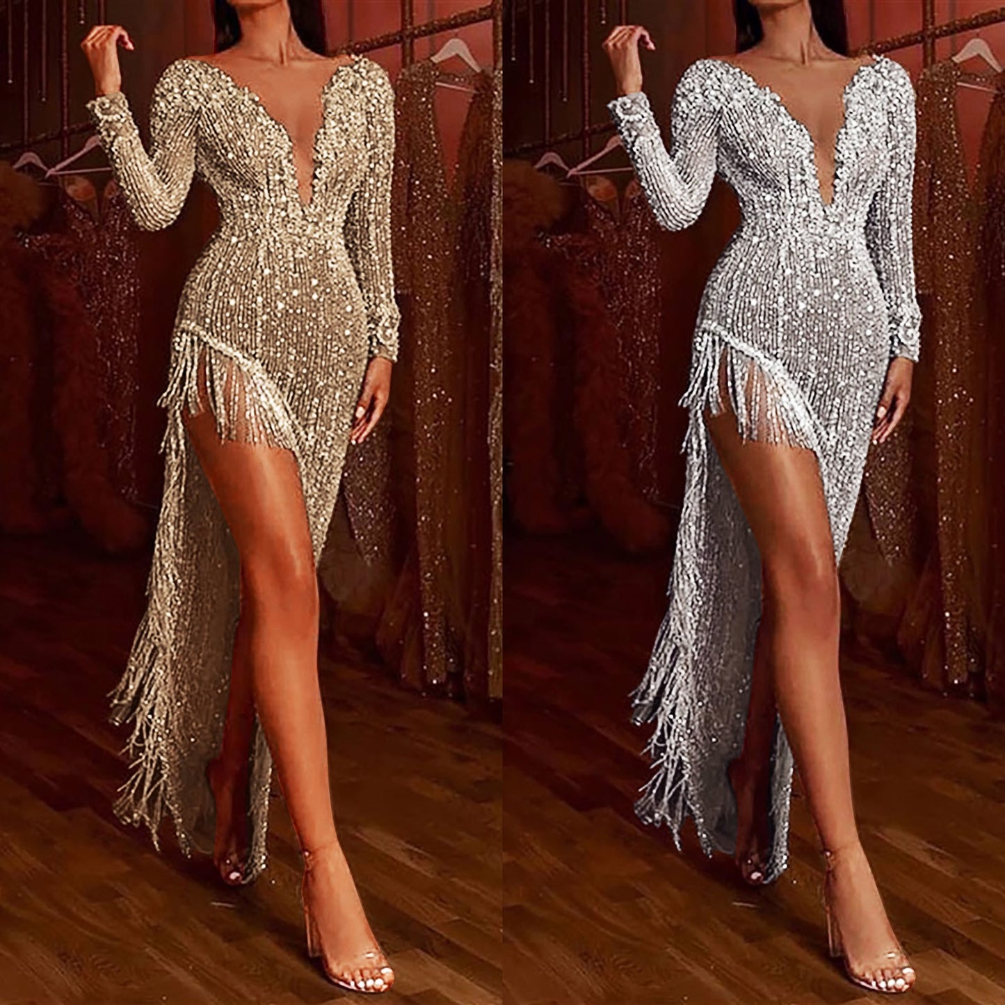 Sexy Asymmetrical Cocktail Bodycon Dress