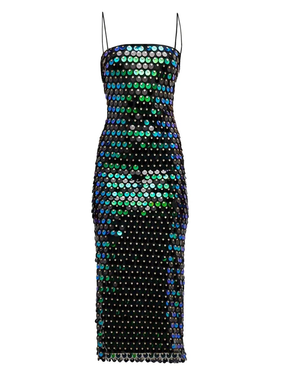 Midi Bodycon Sequin Dress