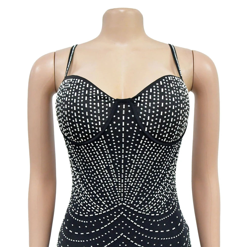 Sexy Rhinestone Bodycon Dress