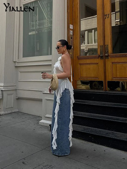 Sleeveless Tassels Top