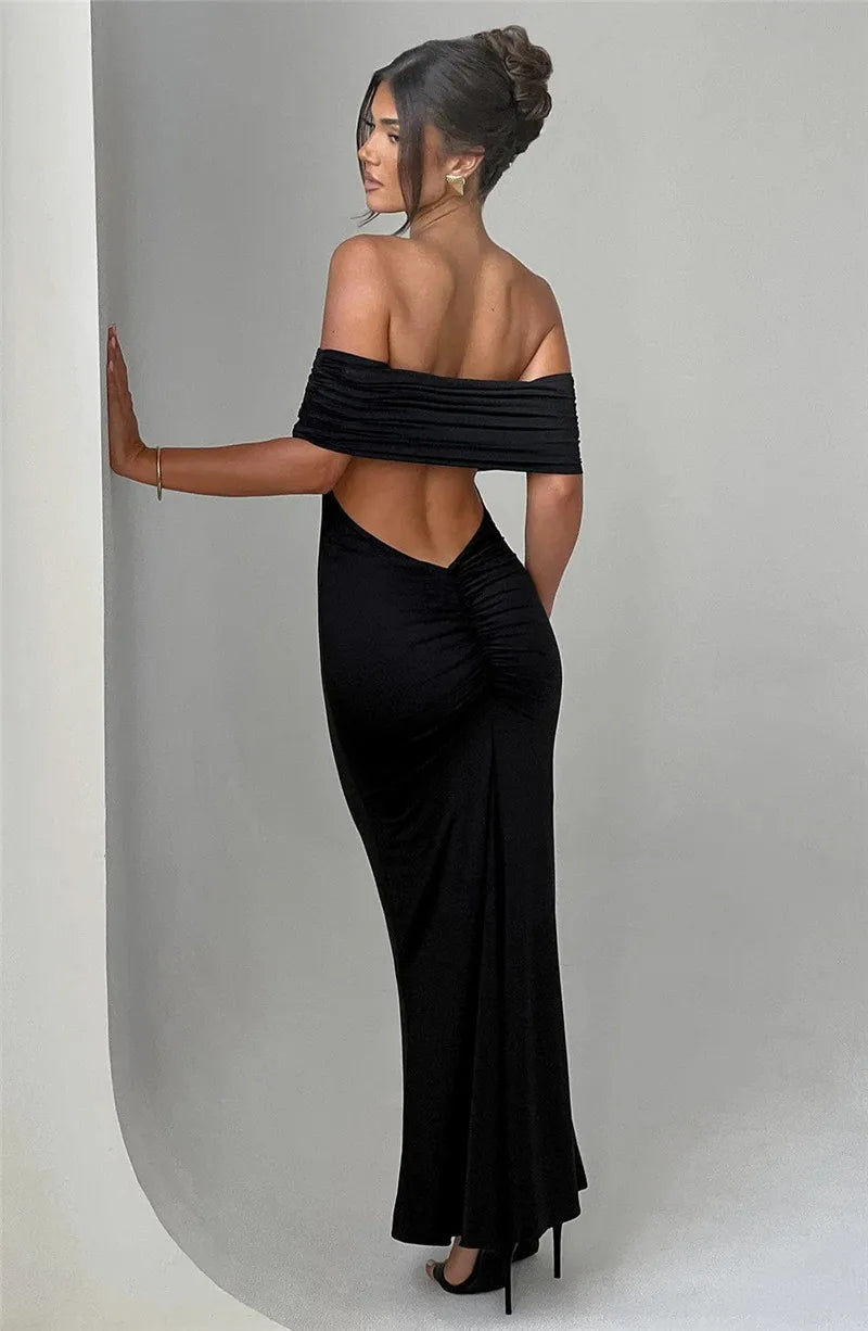 Strapless Backless Sexy Maxi Dress