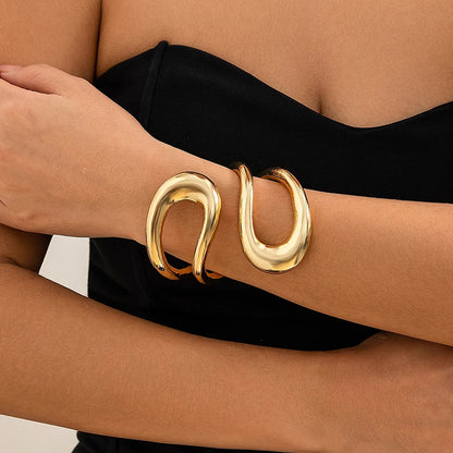 Big Open Torques Choker and Bracelet