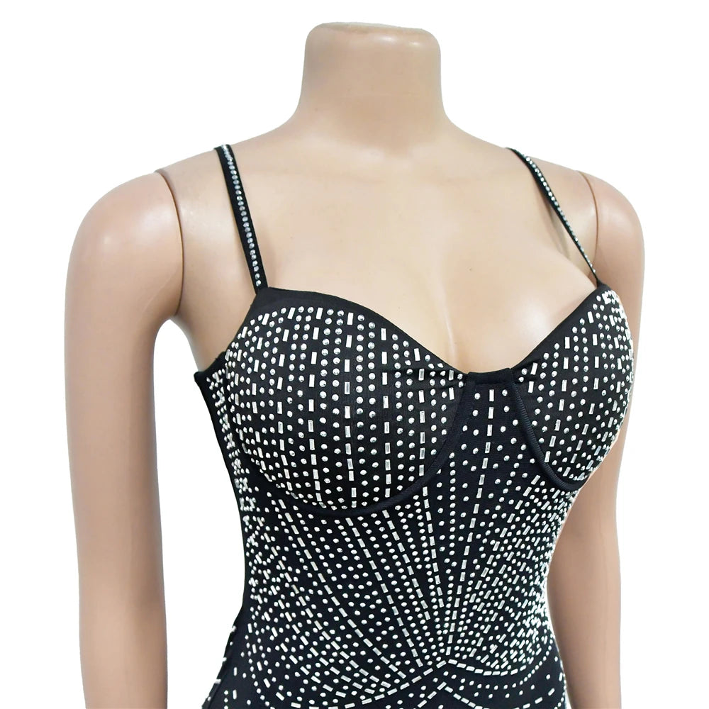 Sexy Rhinestone Bodycon Dress