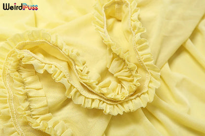 Ruffles Bandage Dress