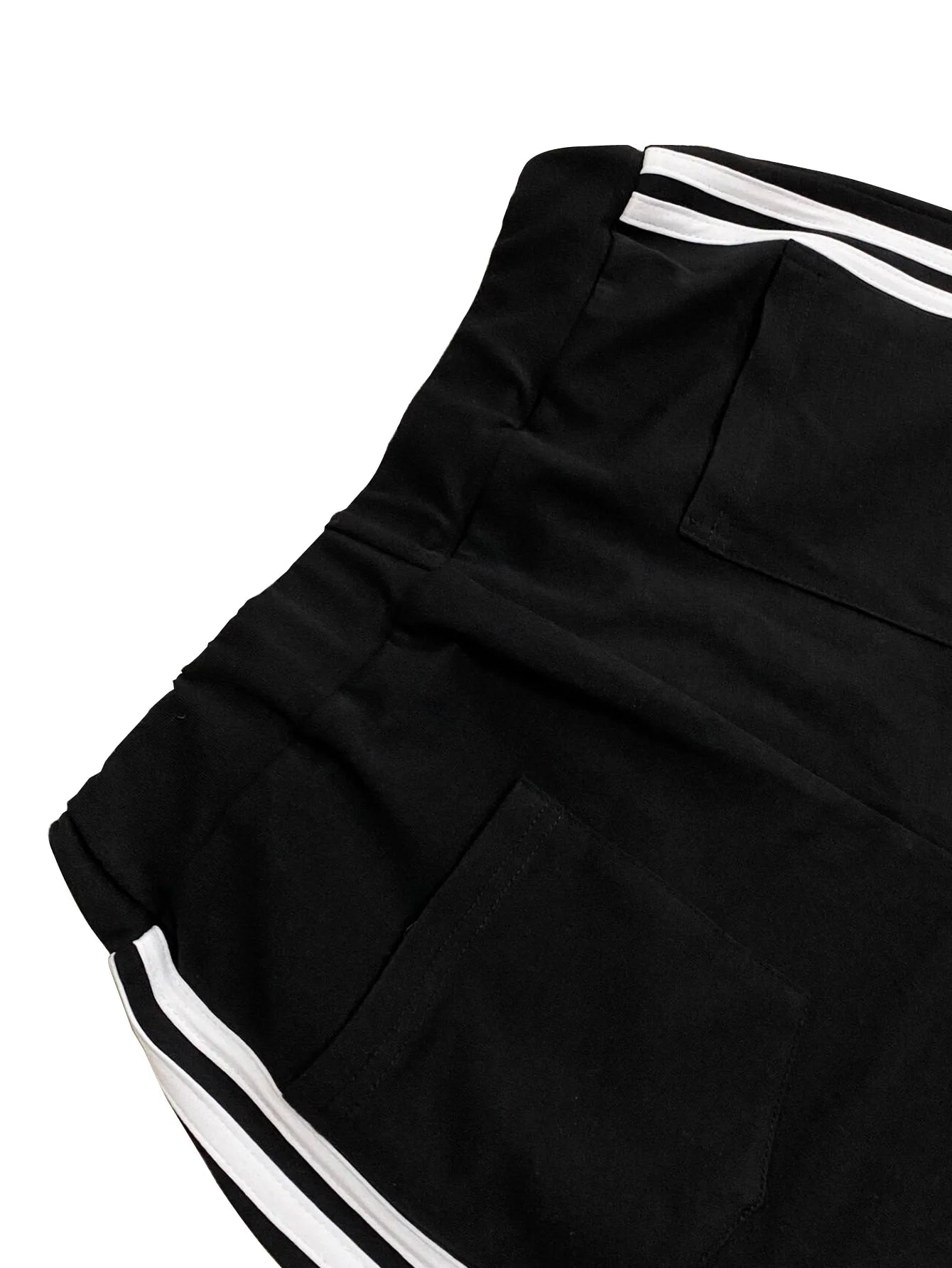 Denim Patchwork Pocket Wide Leg Jogger