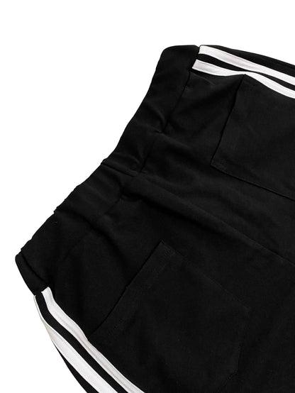 Denim Patchwork Pocket Wide Leg Jogger