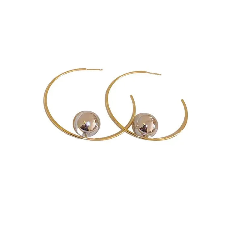 Big Circle Hoop Earrings