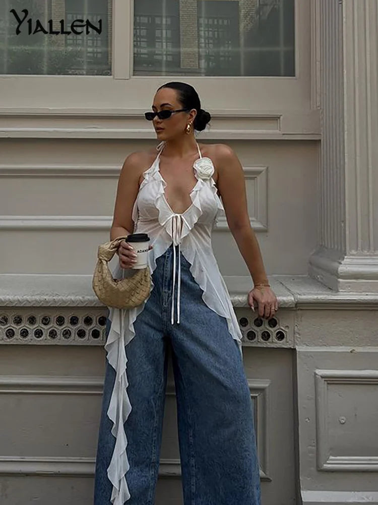 Sleeveless Tassels Top