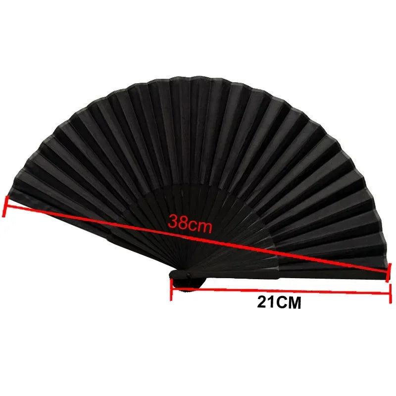 Black Vintage Hand Fan