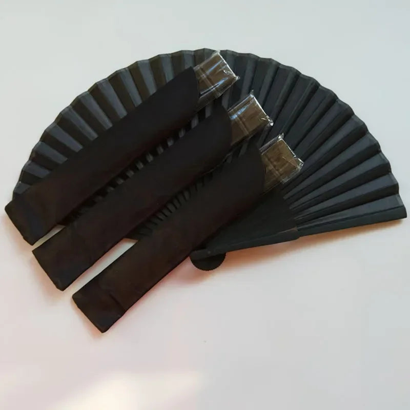 Black Vintage Hand Fan