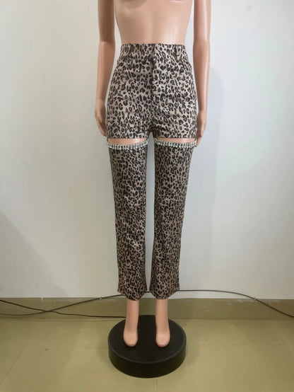 Cutout Diamonds Pants