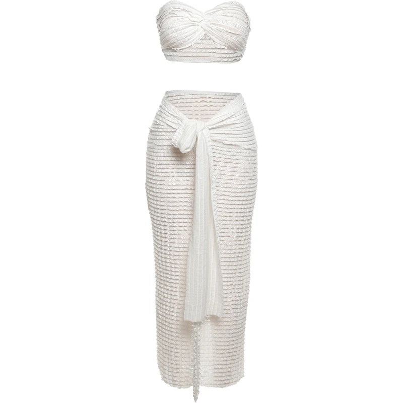 Thin Striped Knot 2 Piece Set