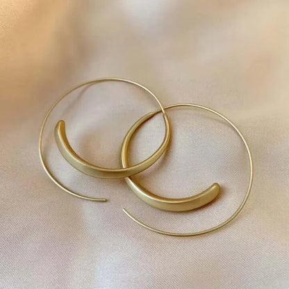 Big Circle Hoop Earrings