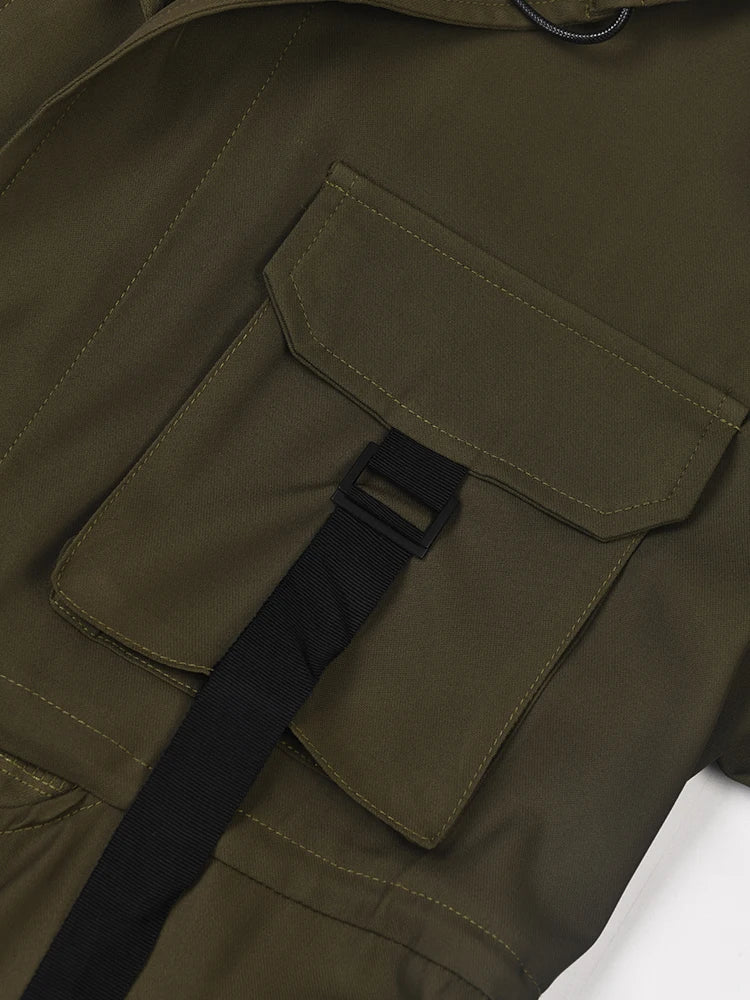 Army Green Long Trench