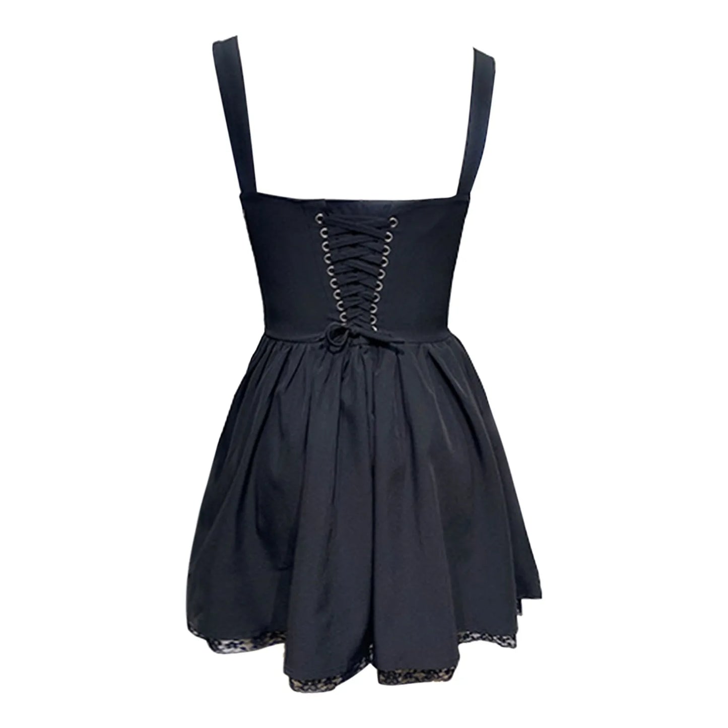 French Bow Spaghetti Strap Dress