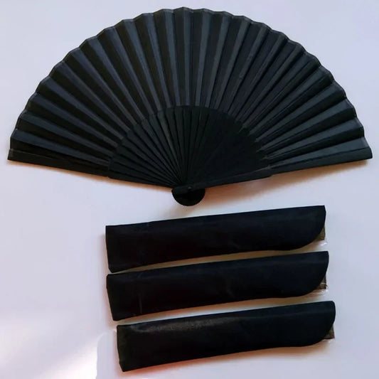 Black Vintage Hand Fan