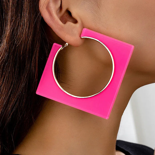 Acrylic Hollow Earrings