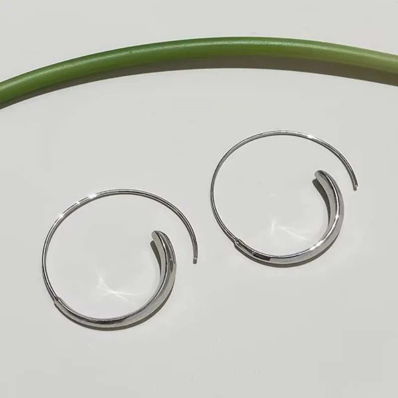 Big Circle Hoop Earrings